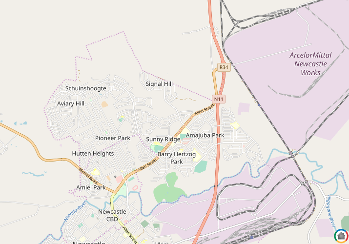 Map location of Sunnyridge 